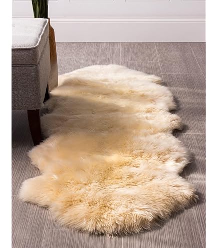 Amazon｜カタク(KATAKU)ムートンラグ 毛長約50-60mm 70*240CM 人工